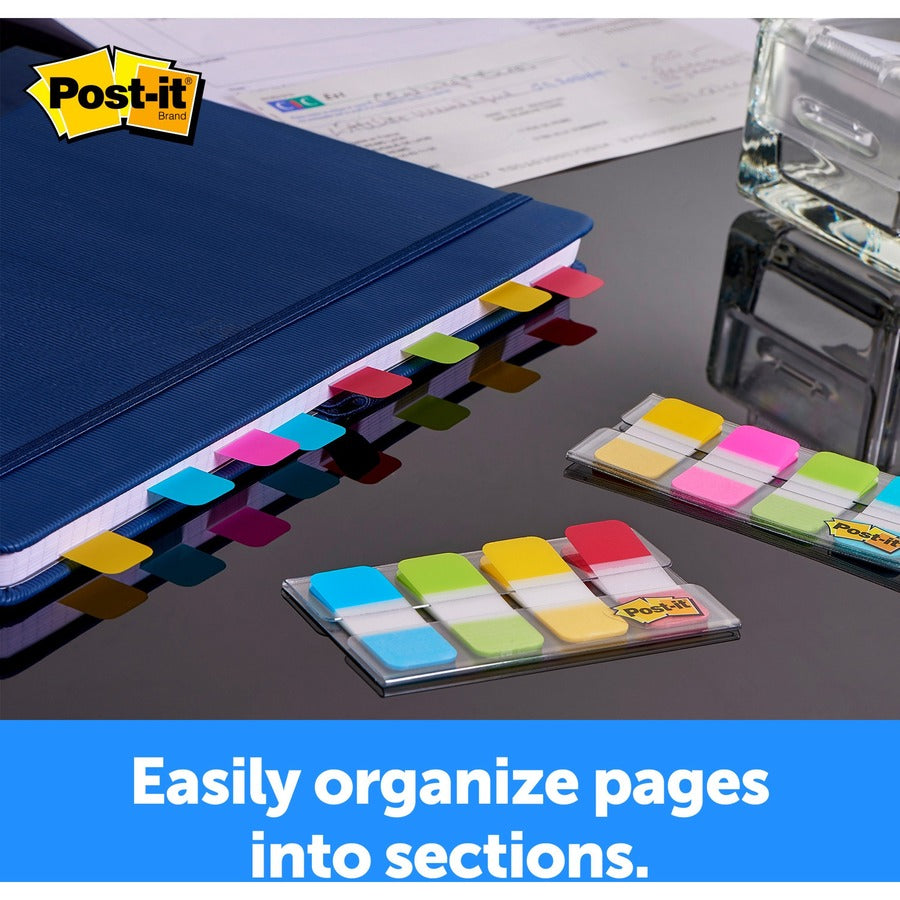 post-it-easy-dispenser-tabs-40-tabs063-tab-width-self-adhesive-pink-purple-yellow-blue-tabs-40-pack_mmm676aypv - 4