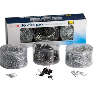 officemate-clip-value-pack-jumbo-no-2-13-width-10-sheet-capacity-for-document-paper-smooth-reusable-storage-tub-1each-black-silver-metal_oic97300 - 1