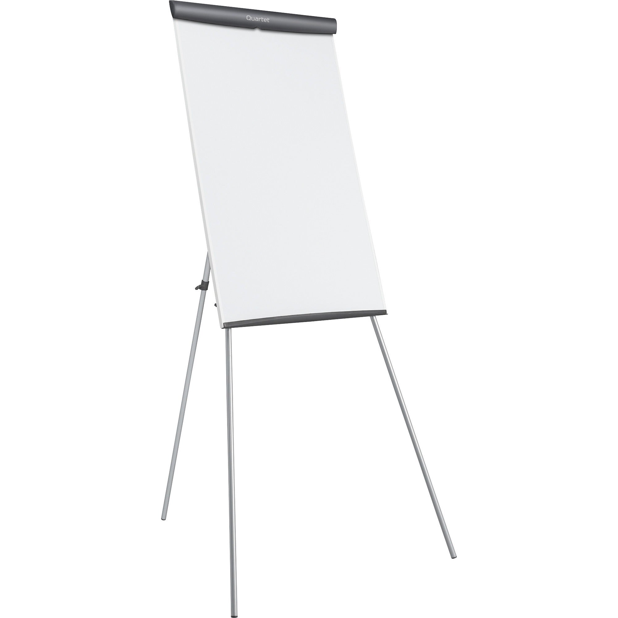 quartet-whiteboard-flip-chart-presentation-easel-24-2-ft-width-x-36-3-ft-height-white-melamine-surface-gray-frame-rectangle-assembly-required-1-each_qrtet32eu - 2