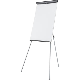 quartet-whiteboard-flip-chart-presentation-easel-24-2-ft-width-x-36-3-ft-height-white-melamine-surface-gray-frame-rectangle-assembly-required-1-each_qrtet32eu - 1