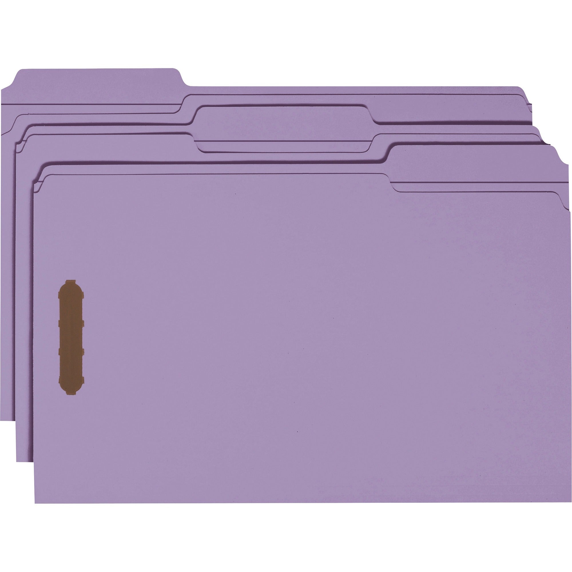 smead-1-3-tab-cut-legal-recycled-fastener-folder-8-1-2-x-14-2-fasteners-top-tab-location-assorted-position-tab-position-lavender-10%-recycled-50-box_smd17440 - 3