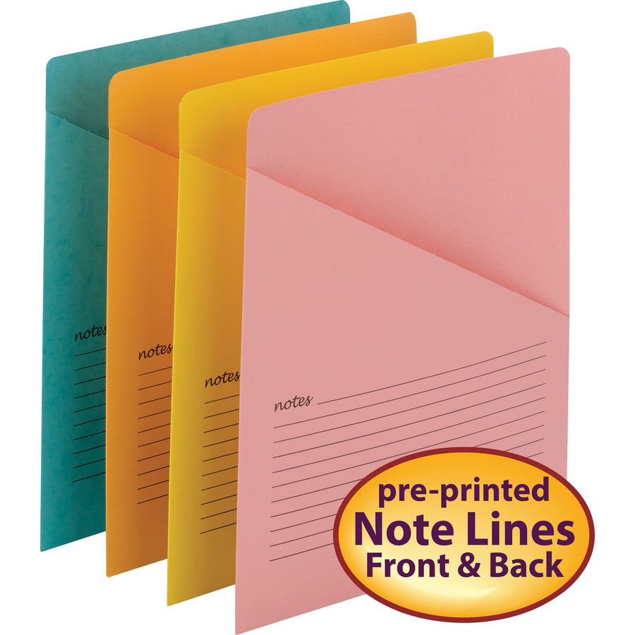 smead-organized-up-recycled-file-jacket-aqua-goldenrod-pink-yellow-10%-recycled-12-pack_smd75427 - 2