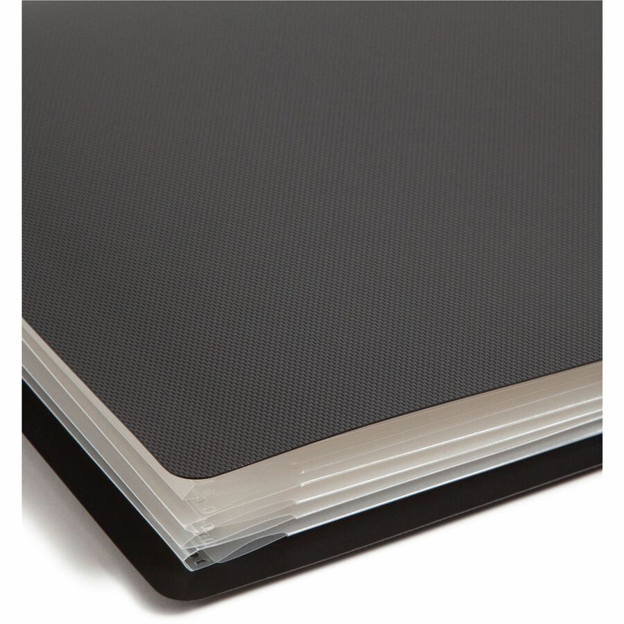 Smead Organized Up Letter Organizer Folder - 8 1/2" x 11" - 50 Sheet Capacity - 8 Pocket(s) - Black - 1 Each