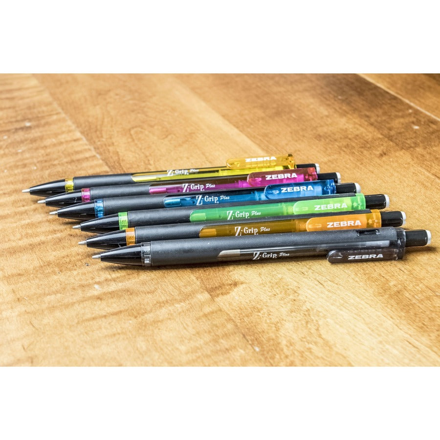 Z-Grip Plus Mechanical Pencil, 0.7 mm, HB (#2), Black Lead, Assorted Barrel Colors, Dozen