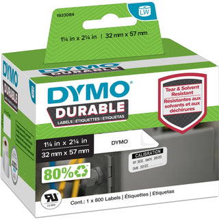 dymo-lw-durable-labels-2-1-4-width-x-1-17-64-length-rectangle-white-plastic-1-each-water-resistant_dym1933084 - 1