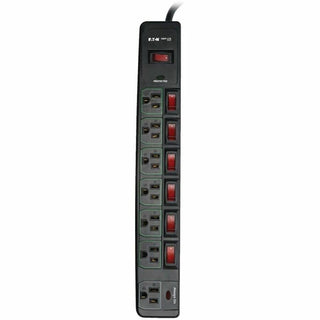 Tripp Lite by Eaton ECO-Surge 7-Outlet Surge Protector, 6 ft. (1.83 m) Cord, 1080 Joules, 6 Individually Controlled Outlets, Black Housing - 7 x NEMA 5-15R - 1800 VA - 1080 J - 120 V AC Input - 120 V AC Output
