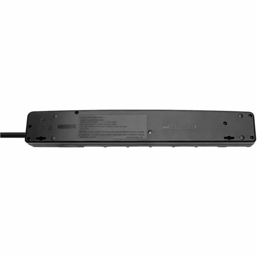 Tripp Lite by Eaton ECO-Surge 7-Outlet Surge Protector, 6 ft. (1.83 m) Cord, 1080 Joules, 6 Individually Controlled Outlets, Black Housing - 7 x NEMA 5-15R - 1800 VA - 1080 J - 120 V AC Input - 120 V AC Output