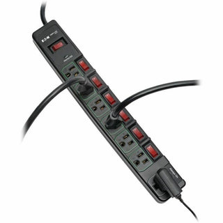 Tripp Lite by Eaton ECO-Surge 7-Outlet Surge Protector, 6 ft. (1.83 m) Cord, 1080 Joules, 6 Individually Controlled Outlets, Black Housing - 7 x NEMA 5-15R - 1800 VA - 1080 J - 120 V AC Input - 120 V AC Output
