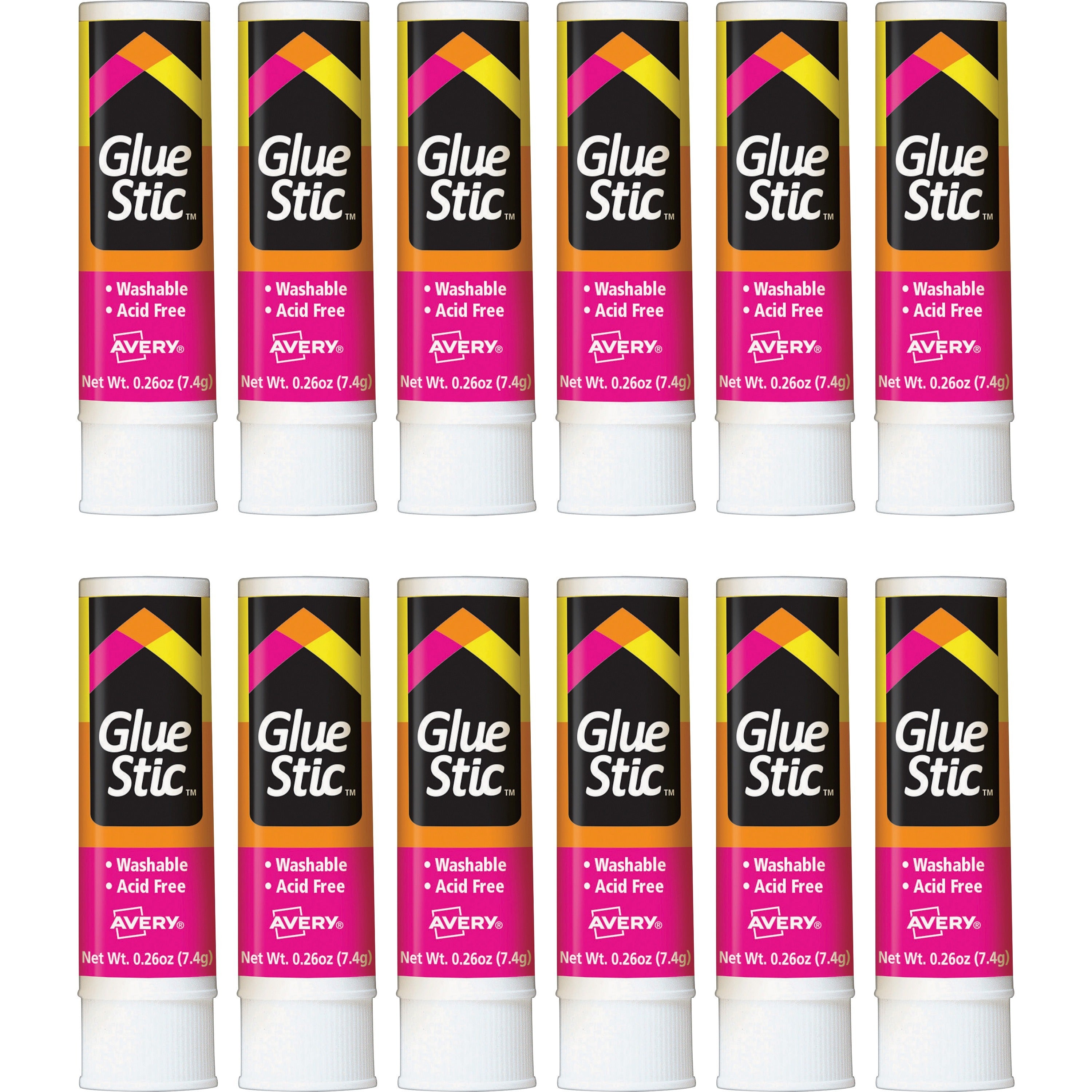 avery-permanent-glue-stic-026-fl-oz-12-box-white_ave00166bx - 1