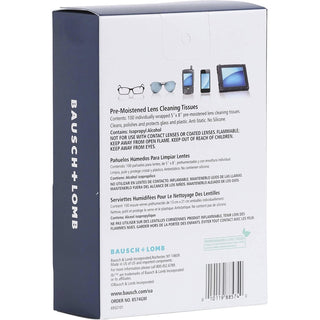 Bausch + Lomb Sight Savers Lens Cleaning Tissues - For Eyeglasses, Monitor, Camera Lens, Binocular - Anti-fog, Anti-static, Pre-moistened, Silicone-free, Individually WrappedBox - 200 / Bundle - Multi