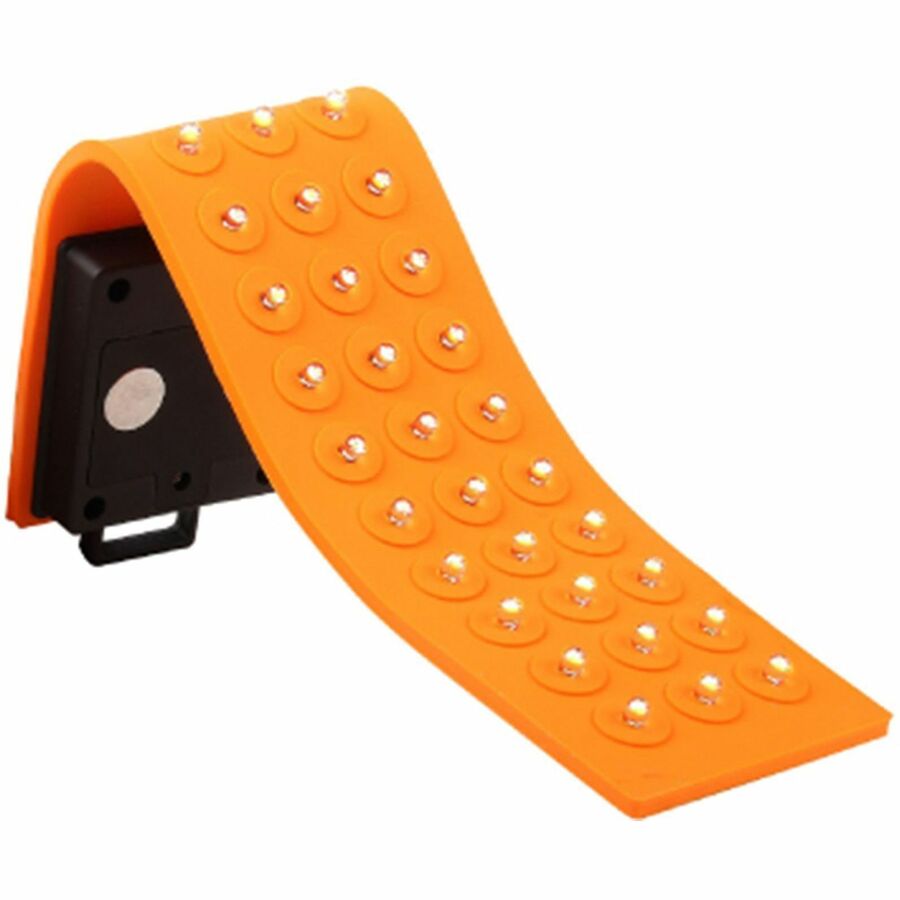 Baumgartens Silicone LED Flashlight - 30 x LEDAAA - Battery - Silicone - Water Resistant - Orange, Black