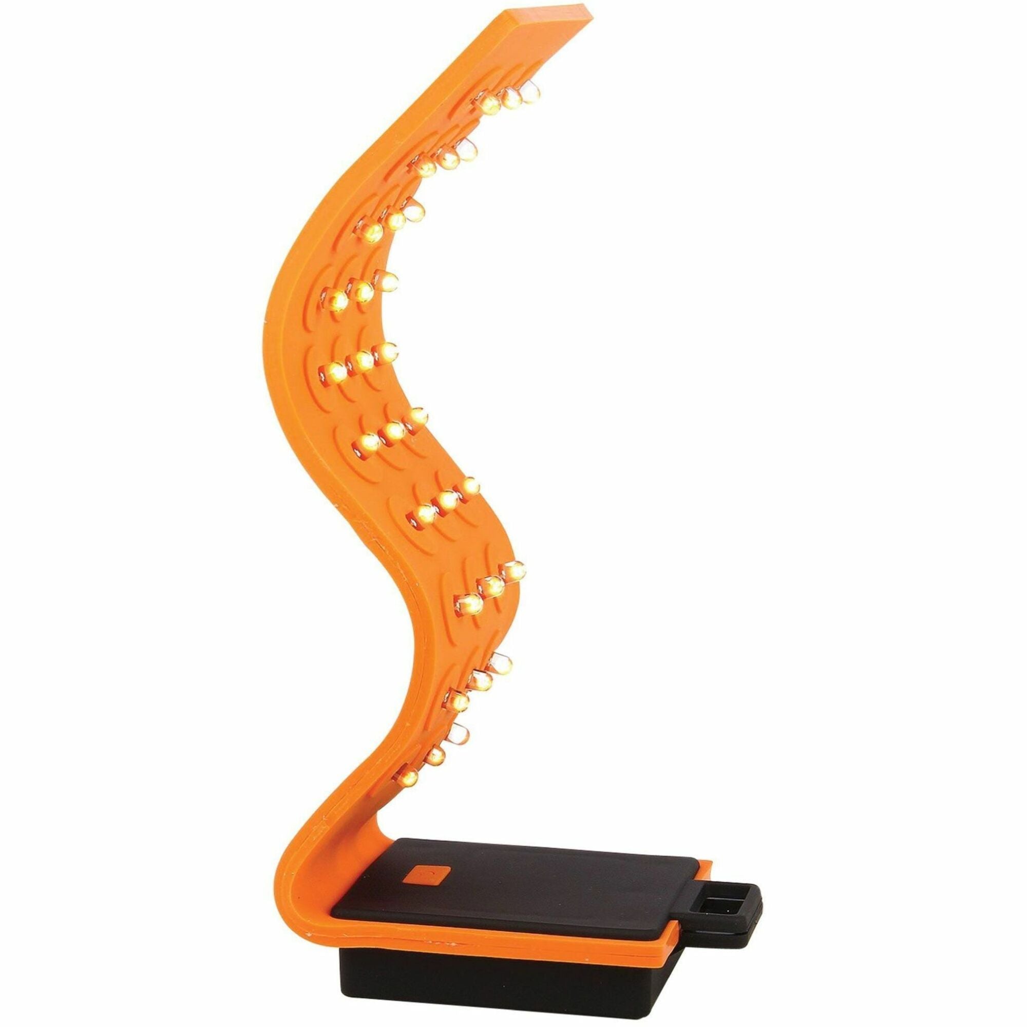 Baumgartens Silicone LED Flashlight - 30 x LEDAAA - Battery - Silicone - Water Resistant - Orange, Black