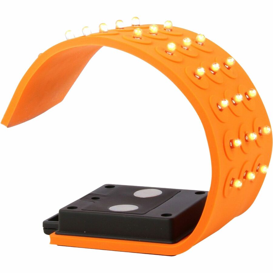 Baumgartens Silicone LED Flashlight - 30 x LEDAAA - Battery - Silicone - Water Resistant - Orange, Black
