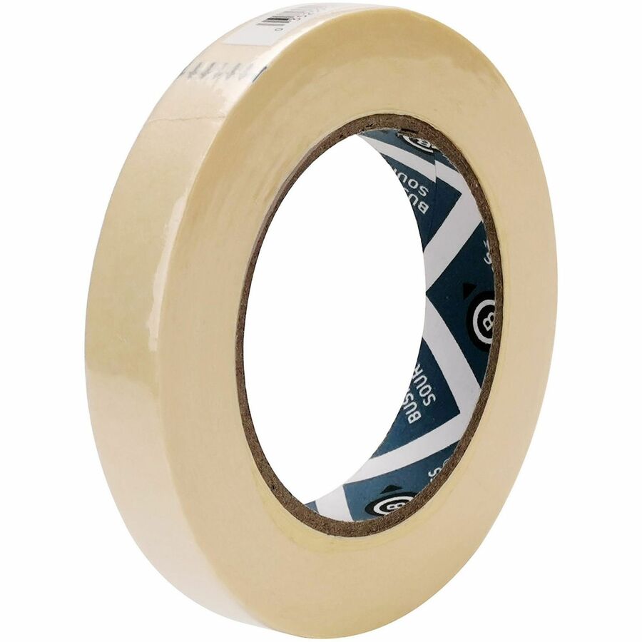 Business Source Utility-purpose Masking Tape - 60 yd Length x 0.75" Width - 3" Core - Crepe Paper Backing - For Bundling, Holding, Sealing, Masking - 6 / Bundle - Tan