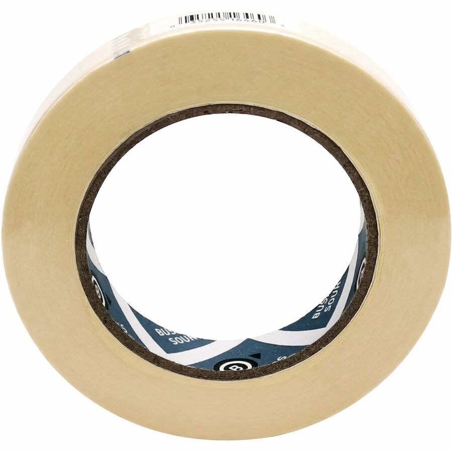 Business Source Utility-purpose Masking Tape - 60 yd Length x 0.75" Width - 3" Core - Crepe Paper Backing - For Bundling, Holding, Sealing, Masking - 6 / Bundle - Tan