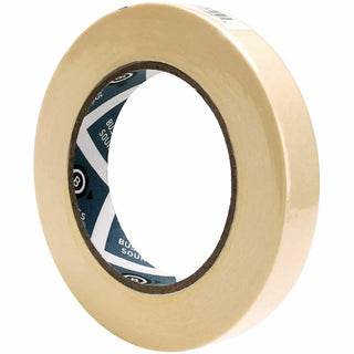 Business Source Utility-purpose Masking Tape - 60 yd Length x 0.75" Width - 3" Core - Crepe Paper Backing - For Bundling, Holding, Sealing, Masking - 6 / Bundle - Tan