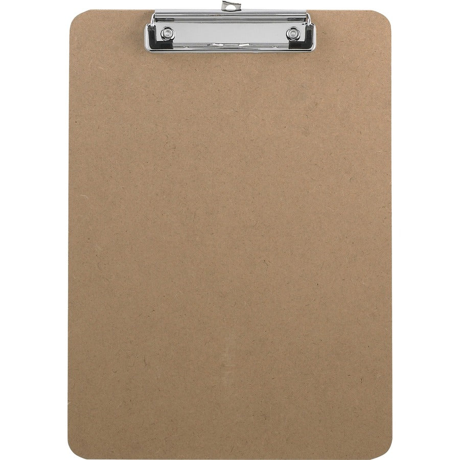 business-source-flat-clip-clipboard-9-x-12-1-2-hardboard-brown-6-box_bsn16508bx - 2