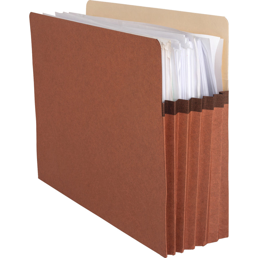 business-source-letter-recycled-file-pocket-8-1-2-x-11-1200-sheet-capacity-5-1-4-expansion-redrope-30%-recycled-50-carton_bsn65792ct - 2