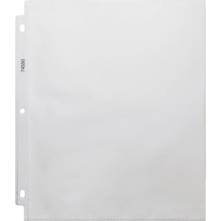 business-source-top-loading-poly-sheet-protectors-32-mil-thickness-for-letter-8-1-2-x-11-sheet-3-x-holes-ring-binder-rectangular-clear-polypropylene-500-carton_bsn74550ct - 2