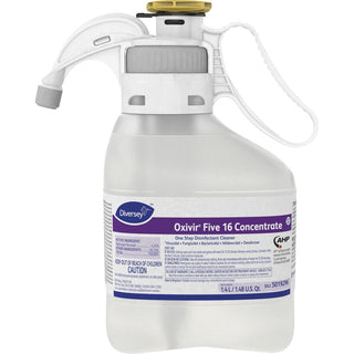 Diversey Oxivir Five 16 Disinfectant Cleaner - Concentrate - 47.3 fl oz (1.5 quart) - Characteristic Scent - 2 / Carton - Disinfectant, VOC-free - Clear