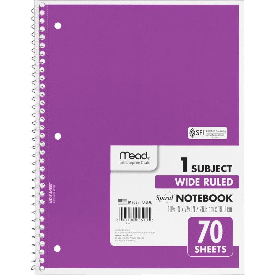 mead-wide-ruled-1-subject-notebooks-70-sheets-spiral-wide-ruled-8-x-10-1-2-white-paper-assorted-cover-hole-punched-micro-perforated-6-bundle_mea05510bd - 7