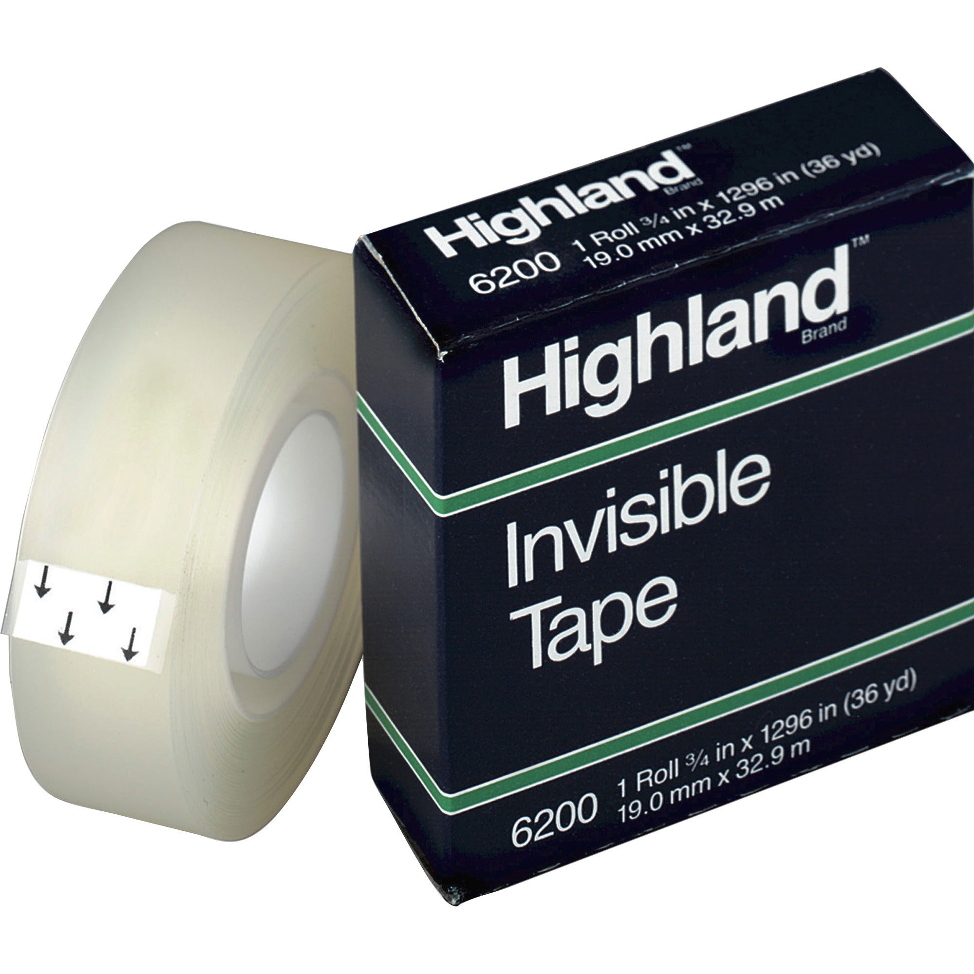 highland-matte-finish-invisible-tape-36-yd-length-x-075-width-1-core-for-mending-holding-splicing-12-pack-matte-clear_mmm6200341296pk - 1