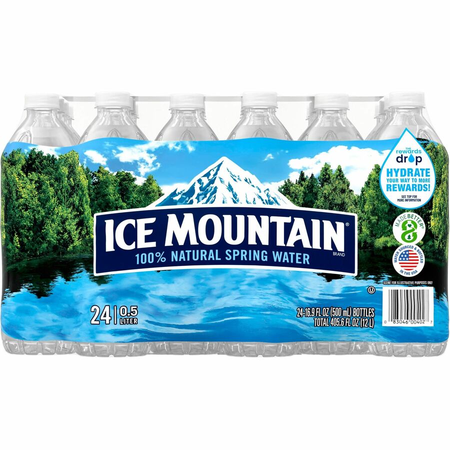 Nestle Premium Bottled Spring Water - Ready-to-Drink - 16.91 fl oz (500 mL) - Bottle - 1872 / Pallet
