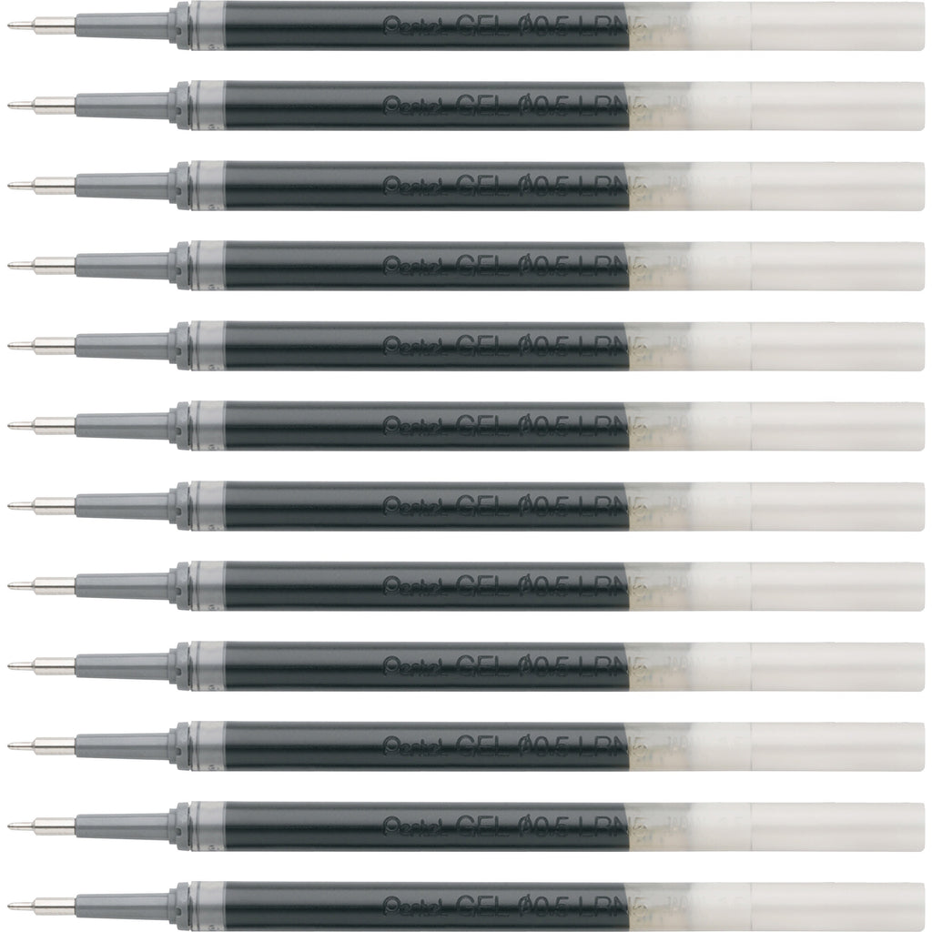 EnerGel Liquid Gel Pen Refill - 0.50 mm, Fine Point - Black Ink - Smudge Proof, Smear Proof, Quick-drying Ink, Glob-free, Smooth Writing - 12 / Box