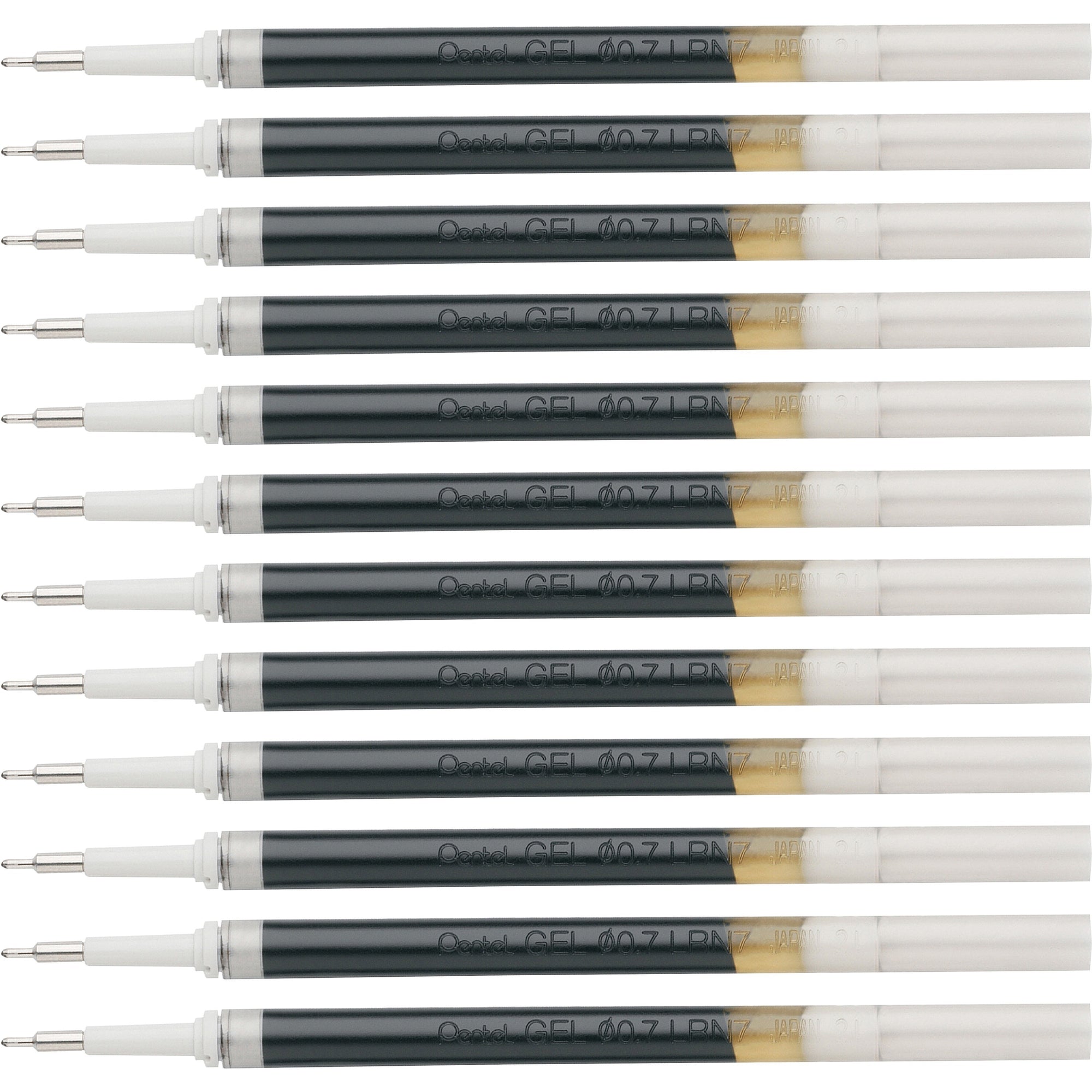 energel-retractable-liquid-pen-refills-070-mm-medium-point-black-ink-smudge-proof-smear-proof-quick-drying-ink-glob-free-smooth-writing-12-box_penlrn7abx - 1