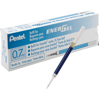 energel-retractable-liquid-pen-refills-070-mm-medium-point-blue-ink-smudge-proof-smear-proof-quick-drying-ink-glob-free-smooth-writing-12-box_penlrn7cbx - 1