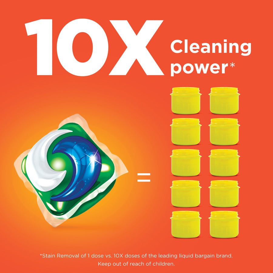 Pods, Laundry Detergent, Spring Meadow, 35/Pack, 4 Packs/Carton