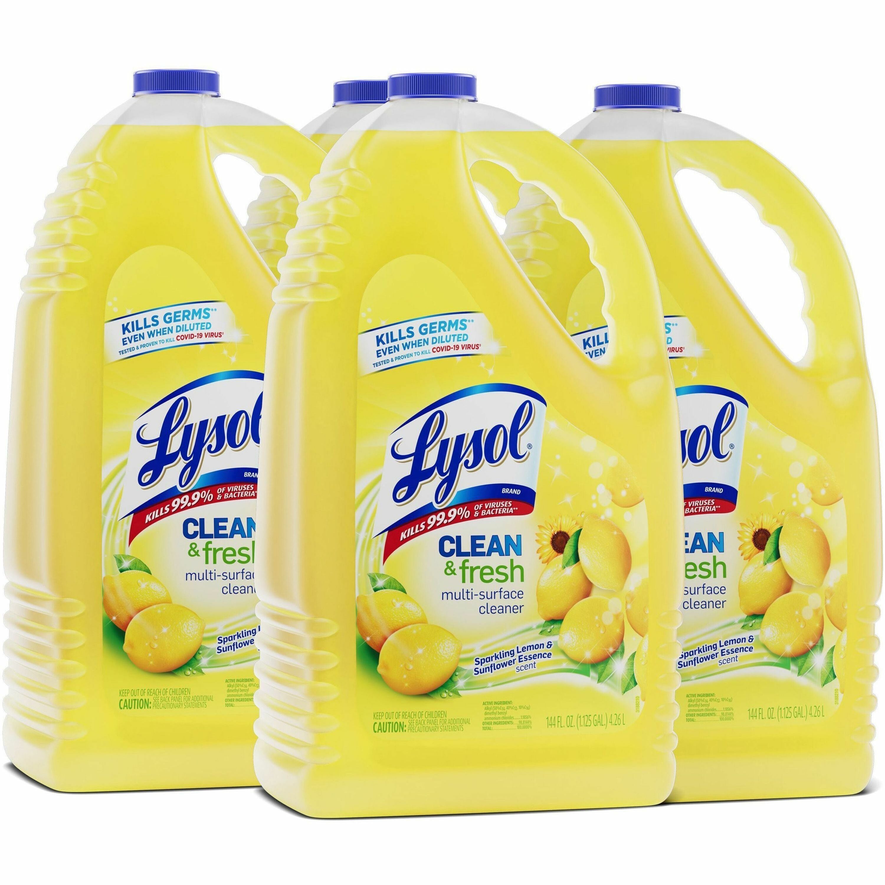 lysol-clean-fresh-lemon-cleaner-for-multi-surface-144-fl-oz-45-quart-clean-&-fresh-lemon-scent-4-carton-disinfectant-long-lasting-antibacterial-yellow_rac77617ct - 1