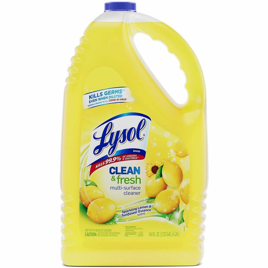 lysol-clean-fresh-lemon-cleaner-for-multi-surface-144-fl-oz-45-quart-clean-&-fresh-lemon-scent-4-carton-disinfectant-long-lasting-antibacterial-yellow_rac77617ct - 8