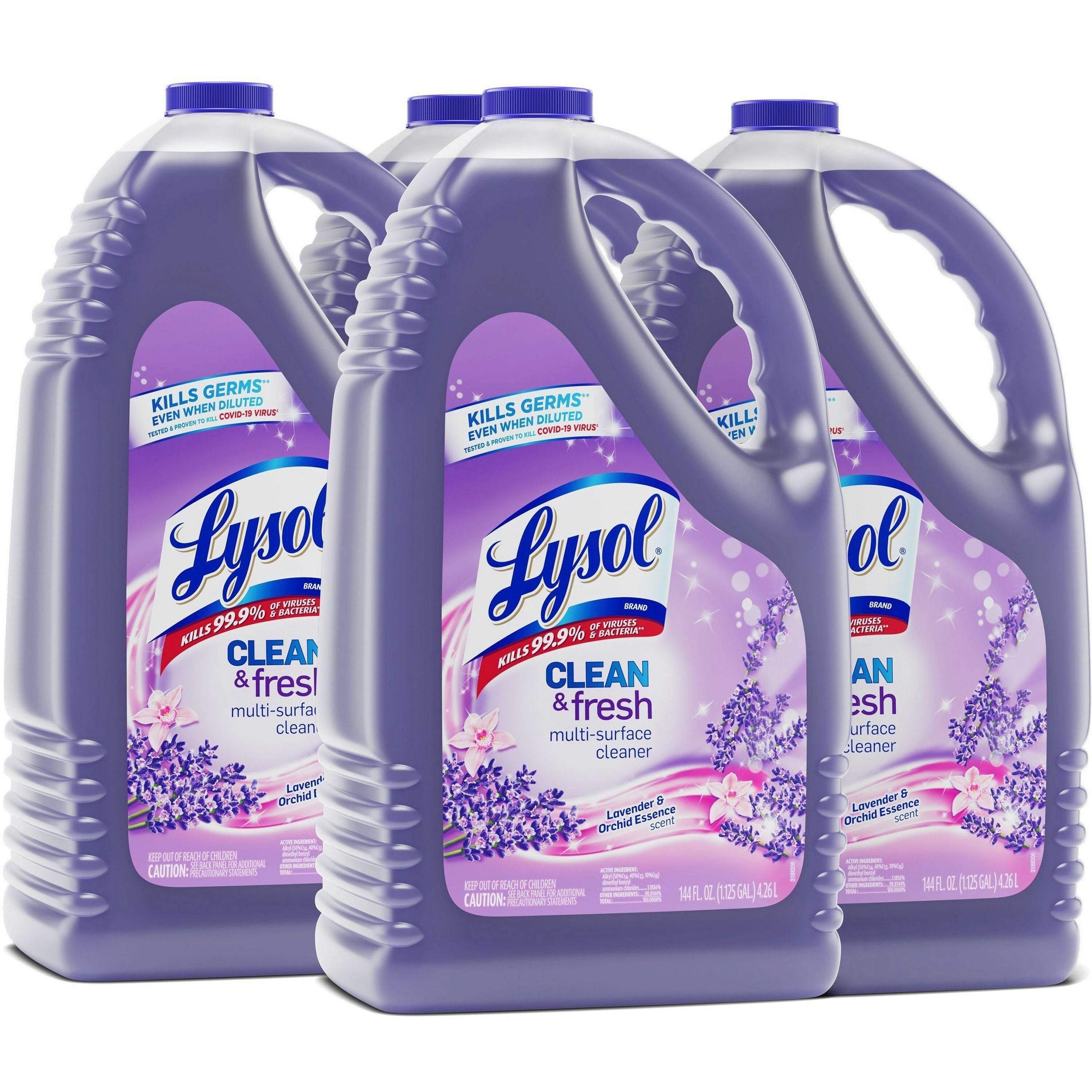 lysol-clean-fresh-lavender-cleaner-for-multi-surface-144-fl-oz-45-quart-clean-&-fresh-lavender-orchid-scent-4-carton-long-lasting-disinfectant-purple_rac88786ct - 1