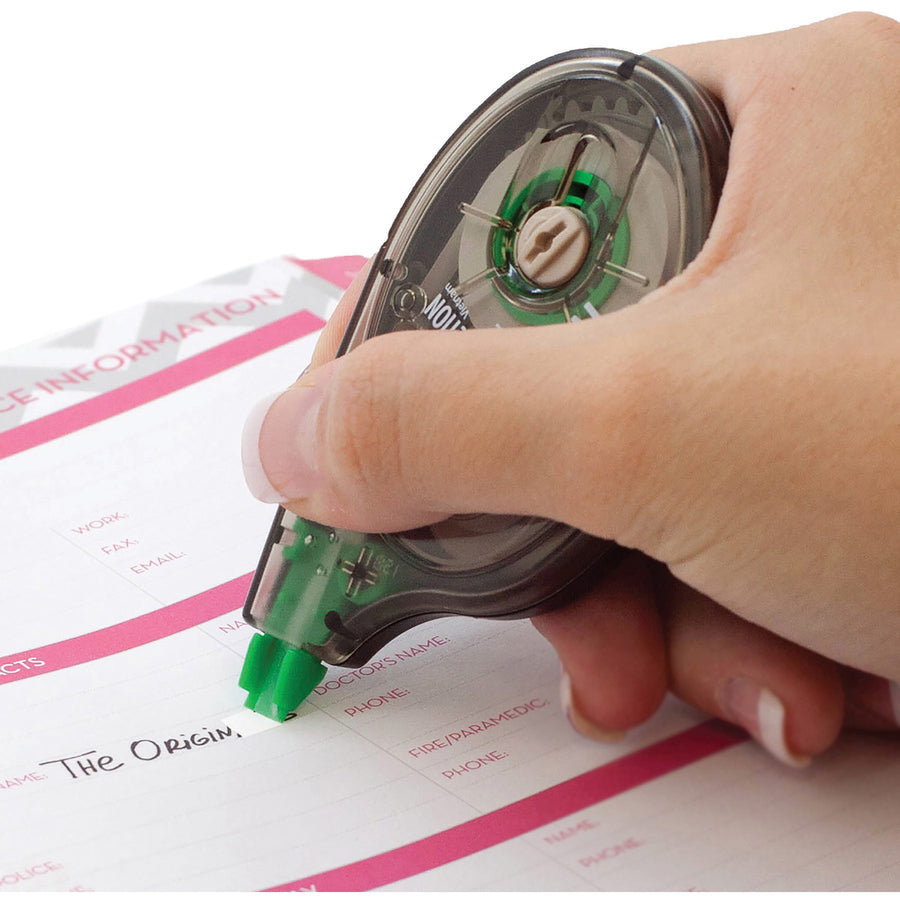 Tombow Original Mono Correction Tape - 0.16" Width x 32.81 ft Length - 1 Line(s) - White Tape - Ergonomic - Non-refillable - 6 / Box - White