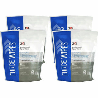2XL Antibacterial Force Wipes Bucket Refill - 900 / Bag - 4 / Carton - Non-irritating, Soft, Hygienic, Durable, Absorbent, Anti-bacterial, Disposable, Disinfectant, Non-irritating, Absorbent, Refillable - White