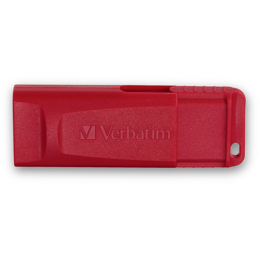 Verbatim Store 'n' Go USB Flash Drives - 16 GB - USB 2.0 - Red - Lifetime Warranty - 4 / Carton