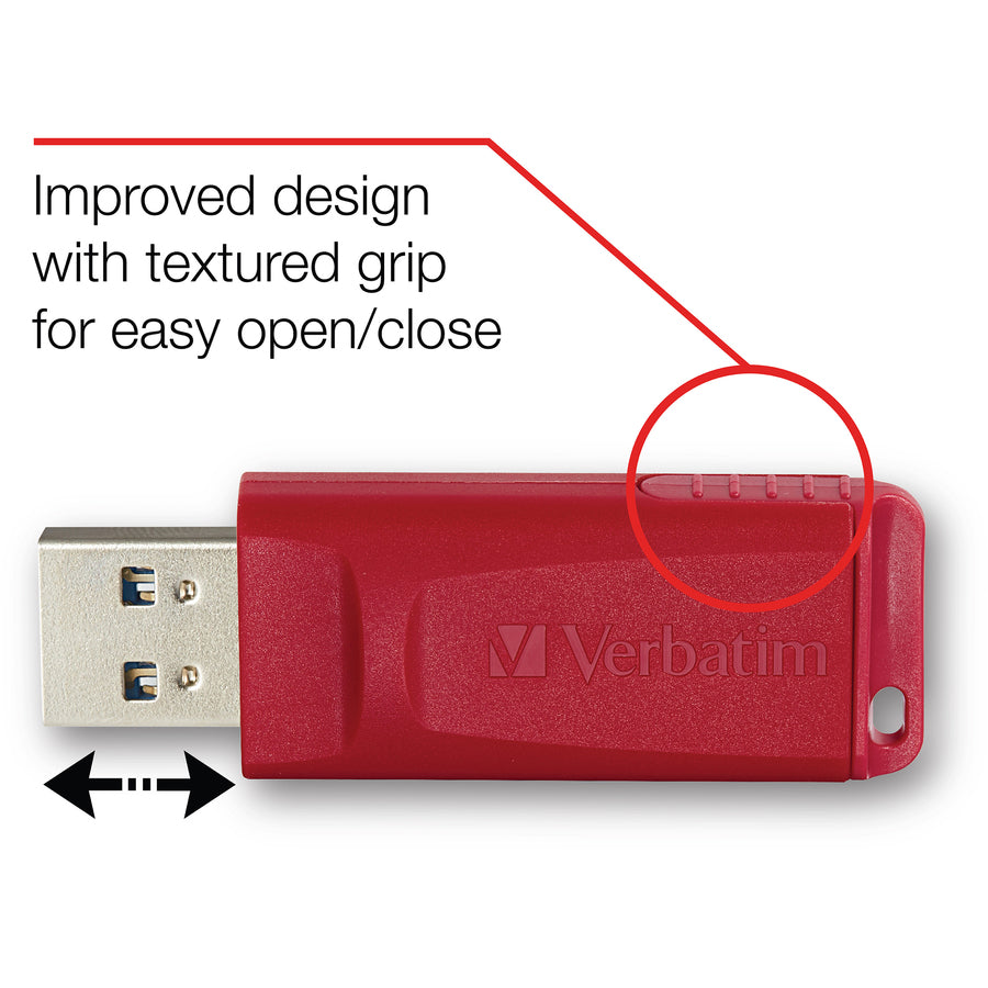 verbatim-store-n-go-usb-flash-drives-16-gb-usb-20-red-lifetime-warranty-4-carton_ver96317ct - 3