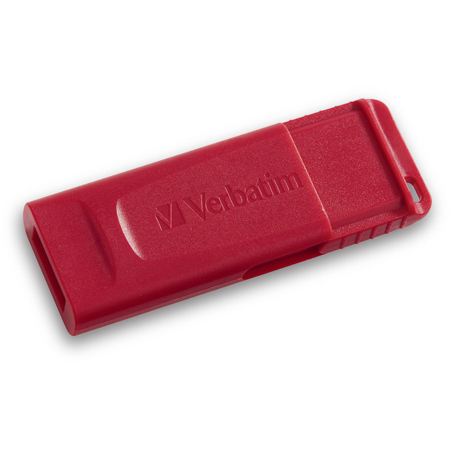Verbatim Store 'n' Go USB Flash Drives - 16 GB - USB 2.0 - Red - Lifetime Warranty - 4 / Carton