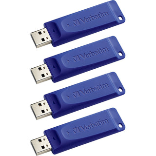 USB Drives, Capless, 4GB, 4/CT, Blue