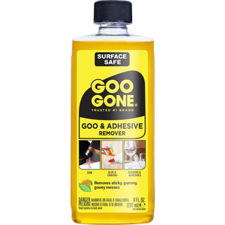 Goo Gone Gum/Glue Remover - For Multipurpose - 8 fl oz (0.3 quart) - Citrus Scent - 12 / Carton - Easy to Use - Orange