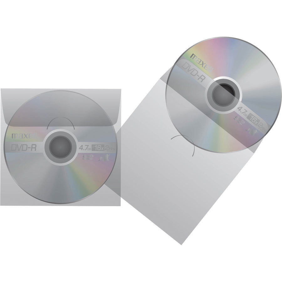 maxell-cd-dvd-keeper-sleeves-clear-50-pack-sleeve-plastic-clear_max190150 - 2