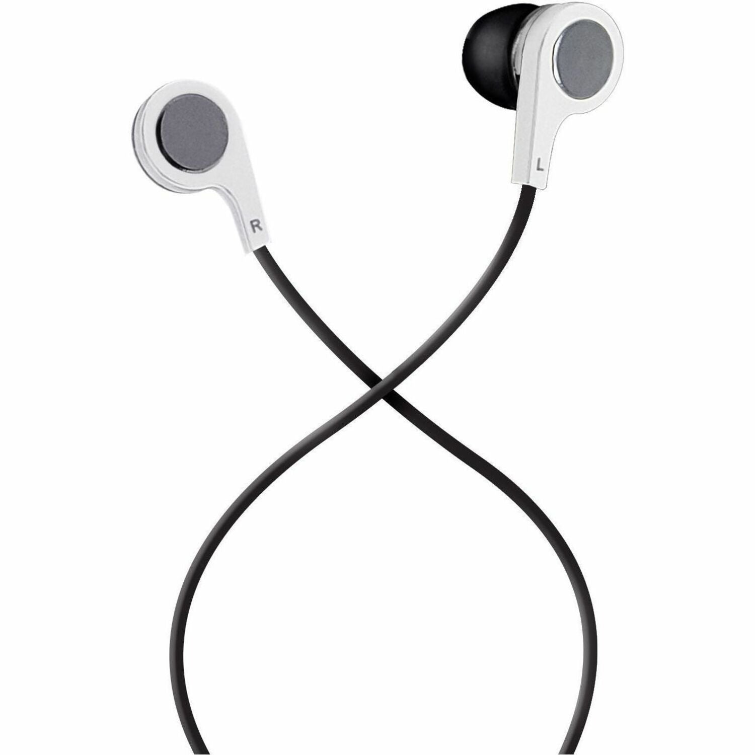 B-13 Bass Earbuds with Microphone, 52" Cord, White
