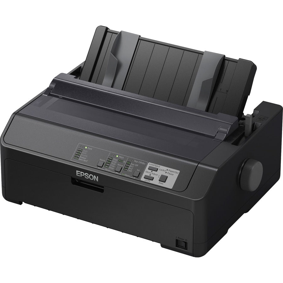 Epson FX-890II 9-pin Dot Matrix Printer - Monochrome - Energy Star - 738 cps Mono - 8.50" , 6.50" , 9.50" Width x 11" , 3.60" , 4.10" Length - USB - Parallel