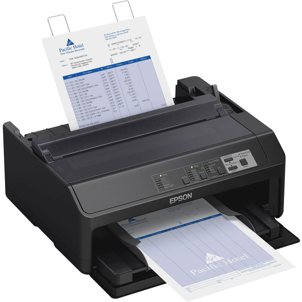 Epson FX-890II 9-pin Dot Matrix Printer - Monochrome - Energy Star - 738 cps Mono - 8.50" , 6.50" , 9.50" Width x 11" , 3.60" , 4.10" Length - USB - Parallel