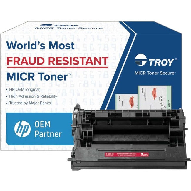 0282040001 37A MICR Toner Secure, Alternative for HP CF237A, Black