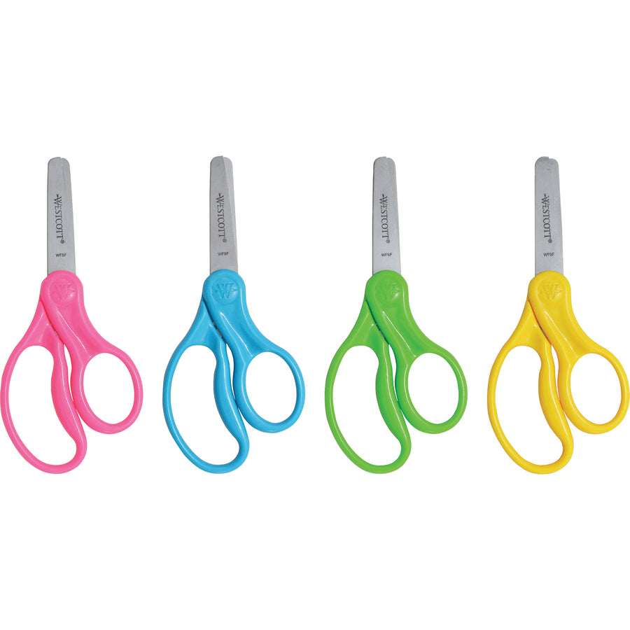 westcott-blunt-tip-5-kids-scissors-5-overall-length-stainless-steel-blunted-tip-assorted-30-pack_acm16656 - 2