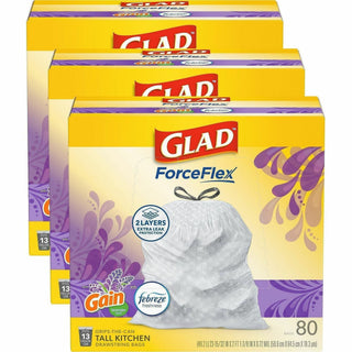 Glad ForceFlex Tall Kitchen Drawstring Trash Bags