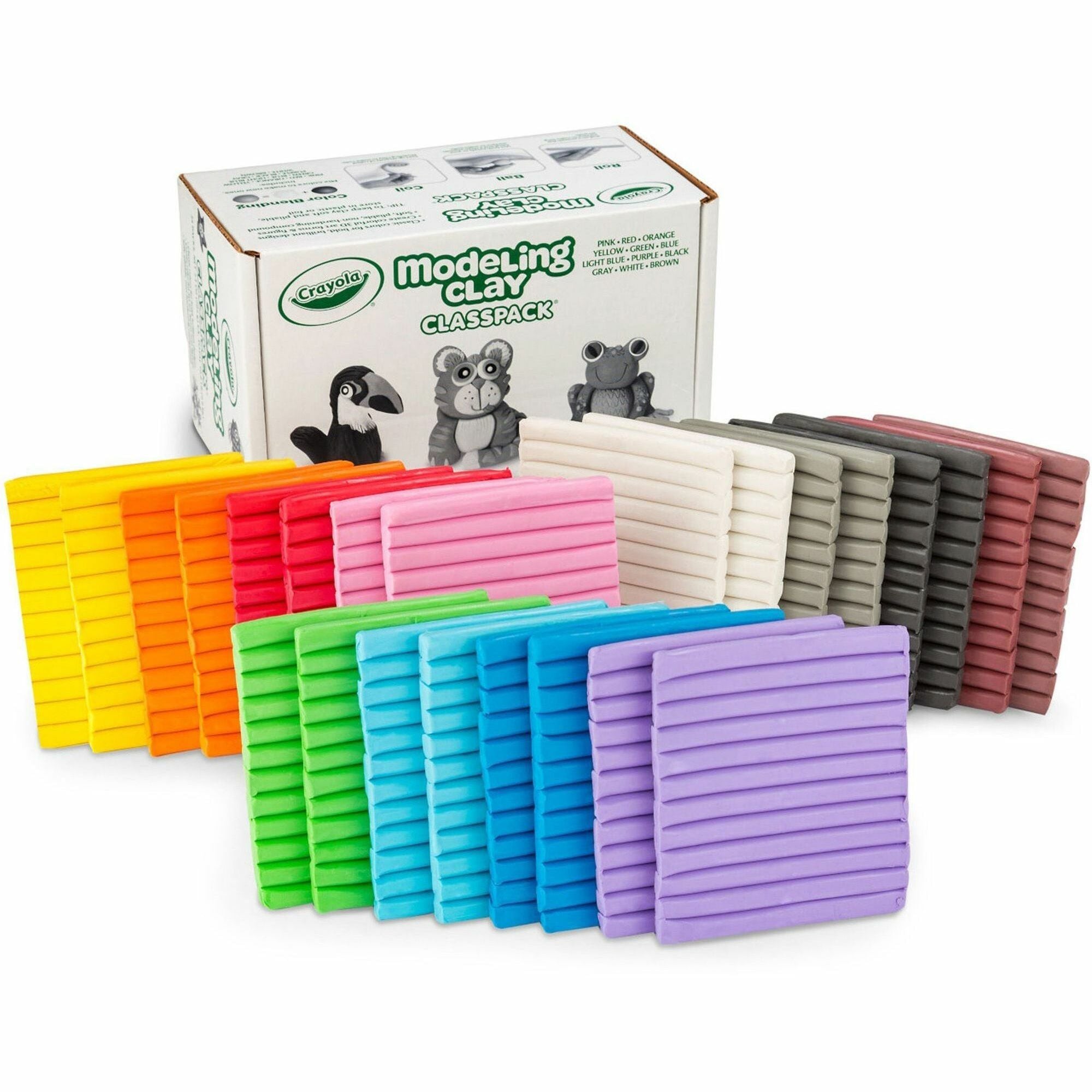 Modeling Clay Classpack, Assorted Colors, 24 lbs