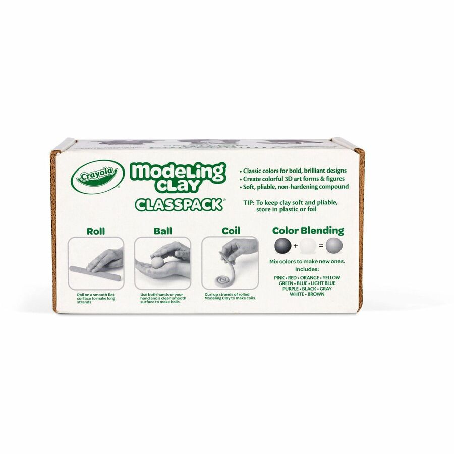 Modeling Clay Classpack, Assorted Colors, 24 lbs